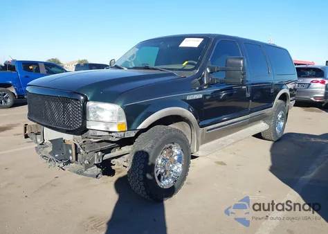 2002 Ford Excursion Limited z USA, uszkodzony, nr VIN 1FMSU43F22EA97921